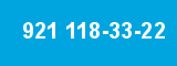 921 118-33-22 921 118-33-22